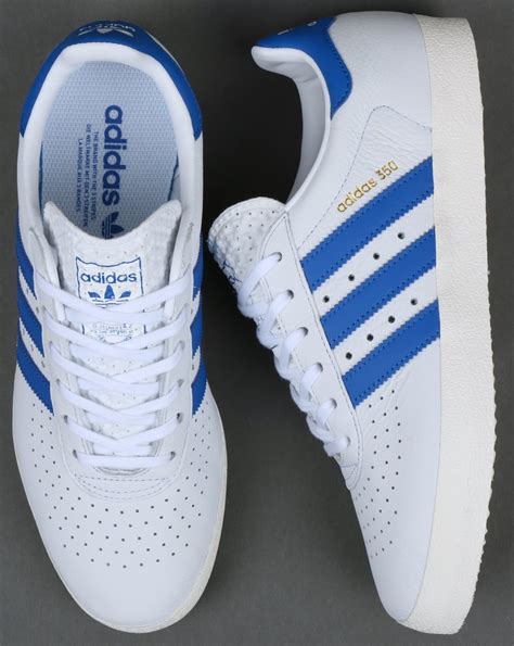 blue and white adidas